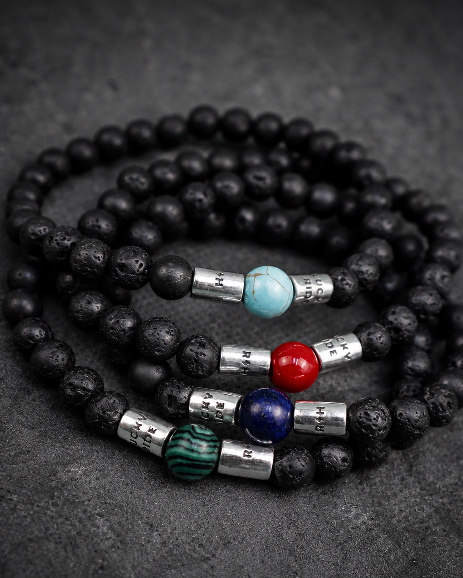 Pulsera Black Core Signature – Ónix, Piedra Volcánica y Plata 925 de Taxco