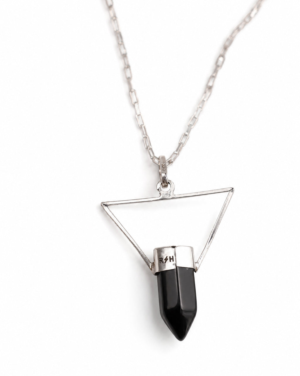 Collar True North Signature con Cuarzo Aqua y Plata 925 de Taxco Cadena Paperclip
