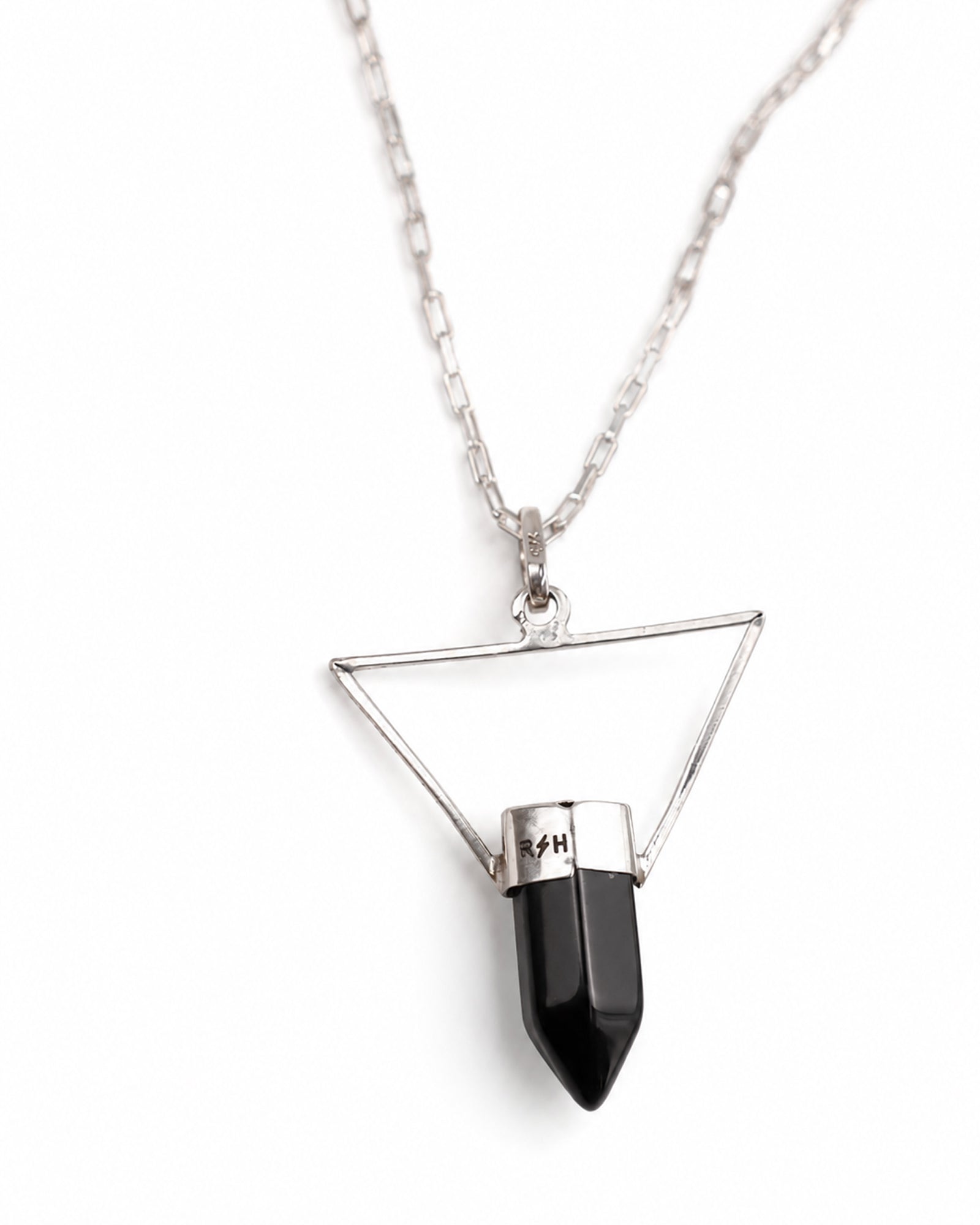 Collar True North Signature con Cuarzo Aqua y Plata 925 de Taxco Cadena Paperclip