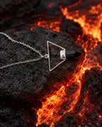 Collar True North Signature con Cuarzo Aqua y Plata 925 de Taxco Cadena Paperclip