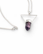 Collar True North Signature con Cuarzo Aqua y Plata 925 de Taxco  Cadena Veneciana