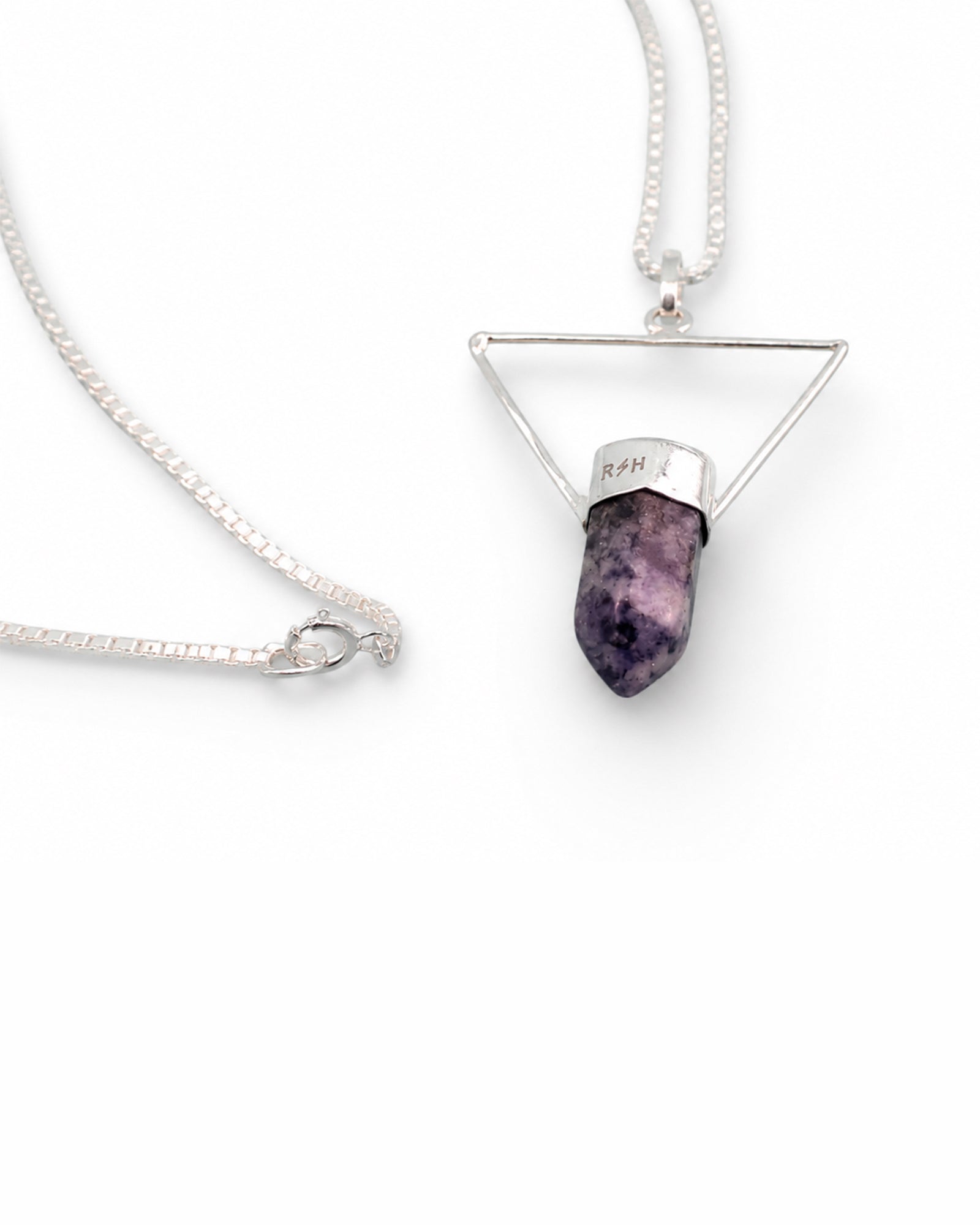 Collar True North Signature con Cuarzo Aqua y Plata 925 de Taxco  Cadena Veneciana