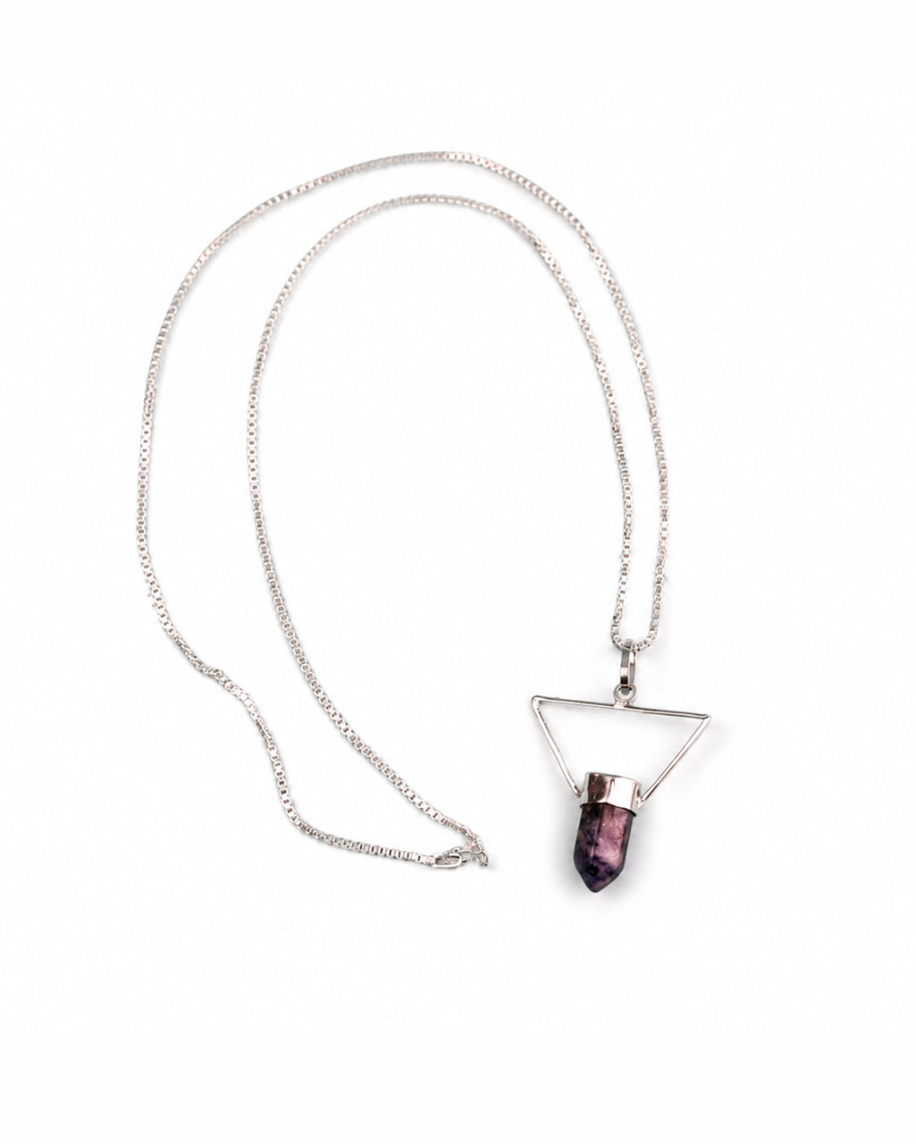 Collar True North Signature con Cuarzo Aqua y Plata 925 de Taxco  Cadena Veneciana