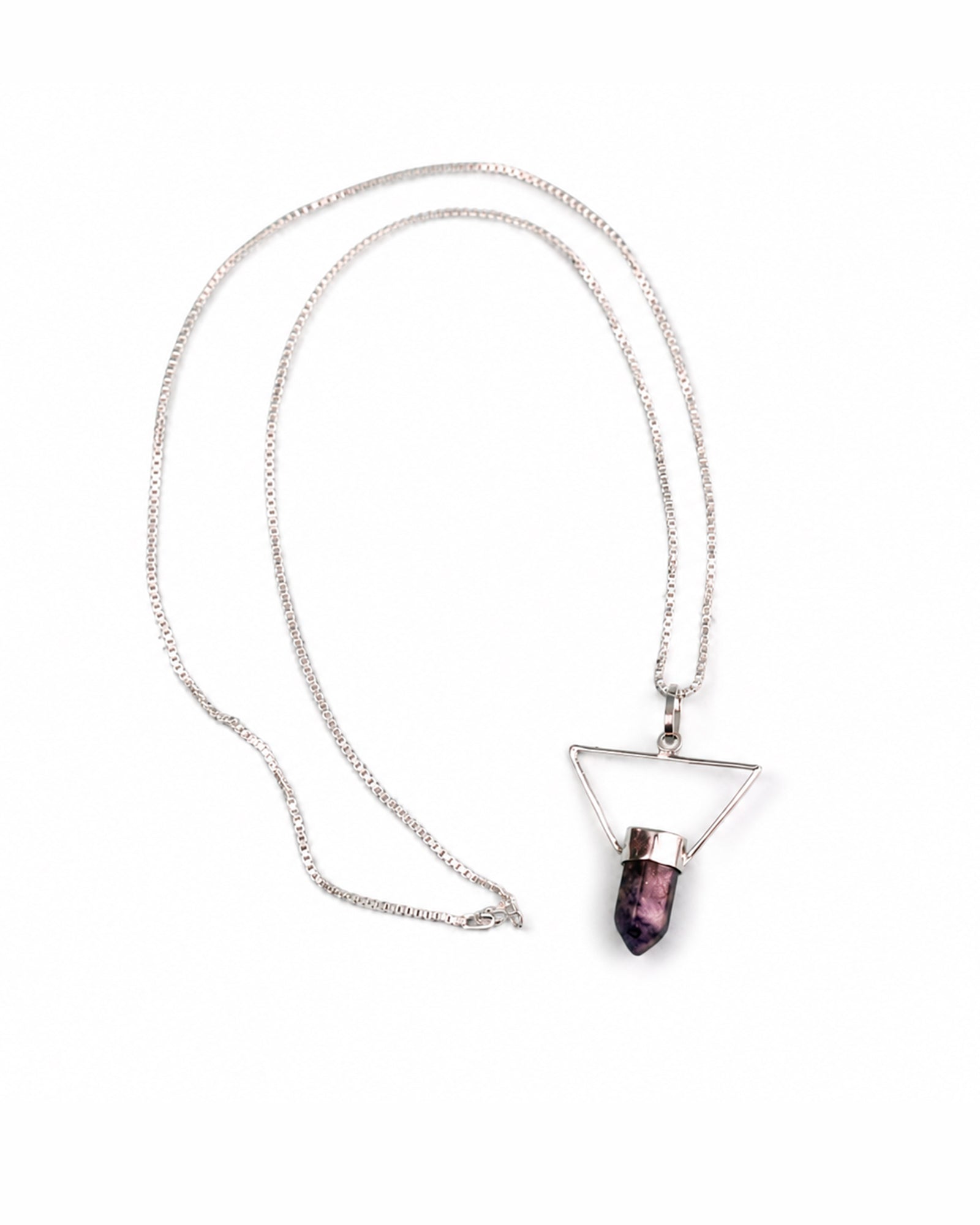 Collar True North Signature con Cuarzo Aqua y Plata 925 de Taxco  Cadena Veneciana