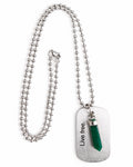Collar Live Free con Dije y Cadena de 3 mm en Plata 925 de Taxco y Cuarzo
