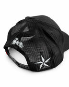 Road Cap  Heaven Takes Luck Negra Gorra Trucker