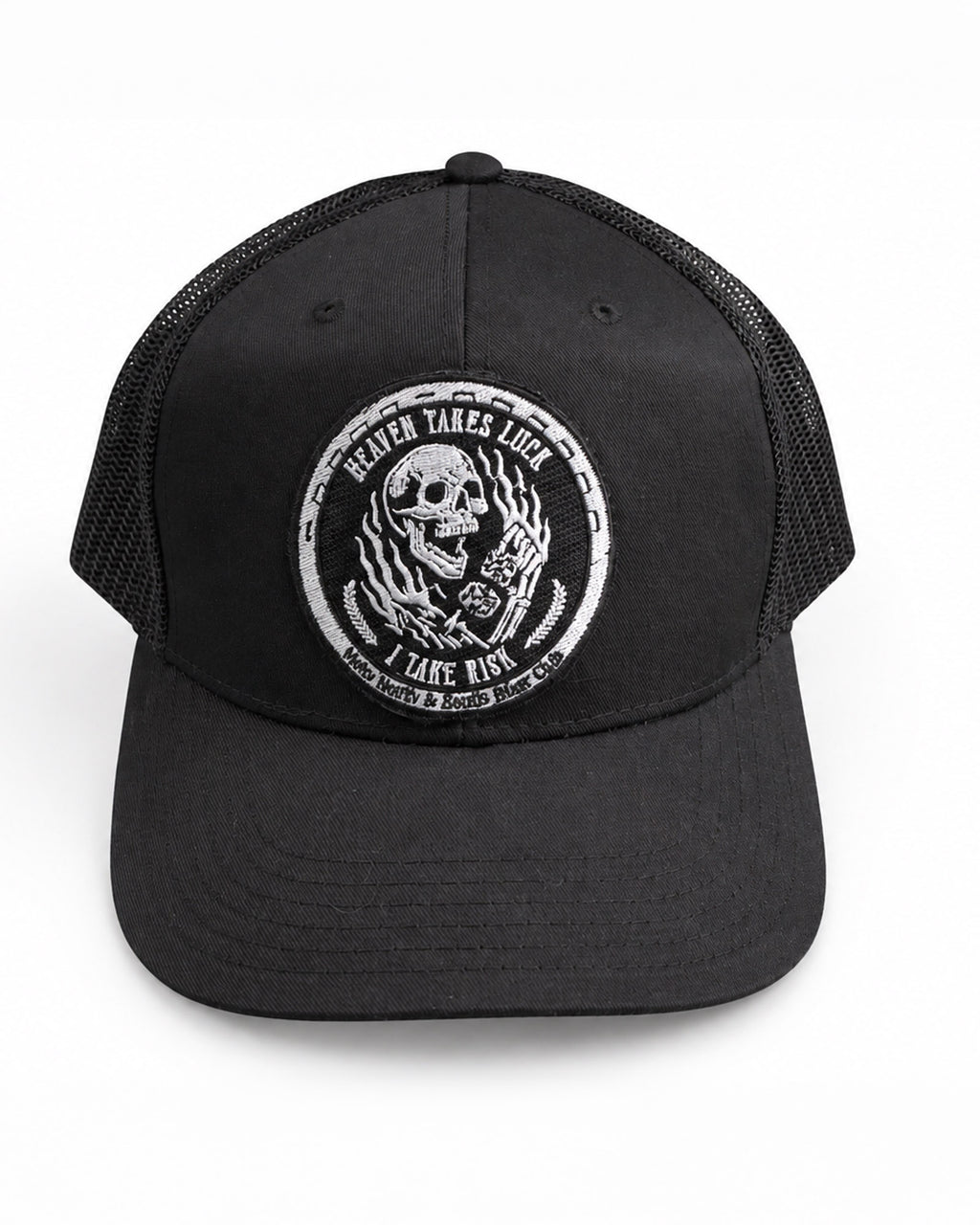 Road Cap  Heaven Takes Luck Negra Gorra Trucker