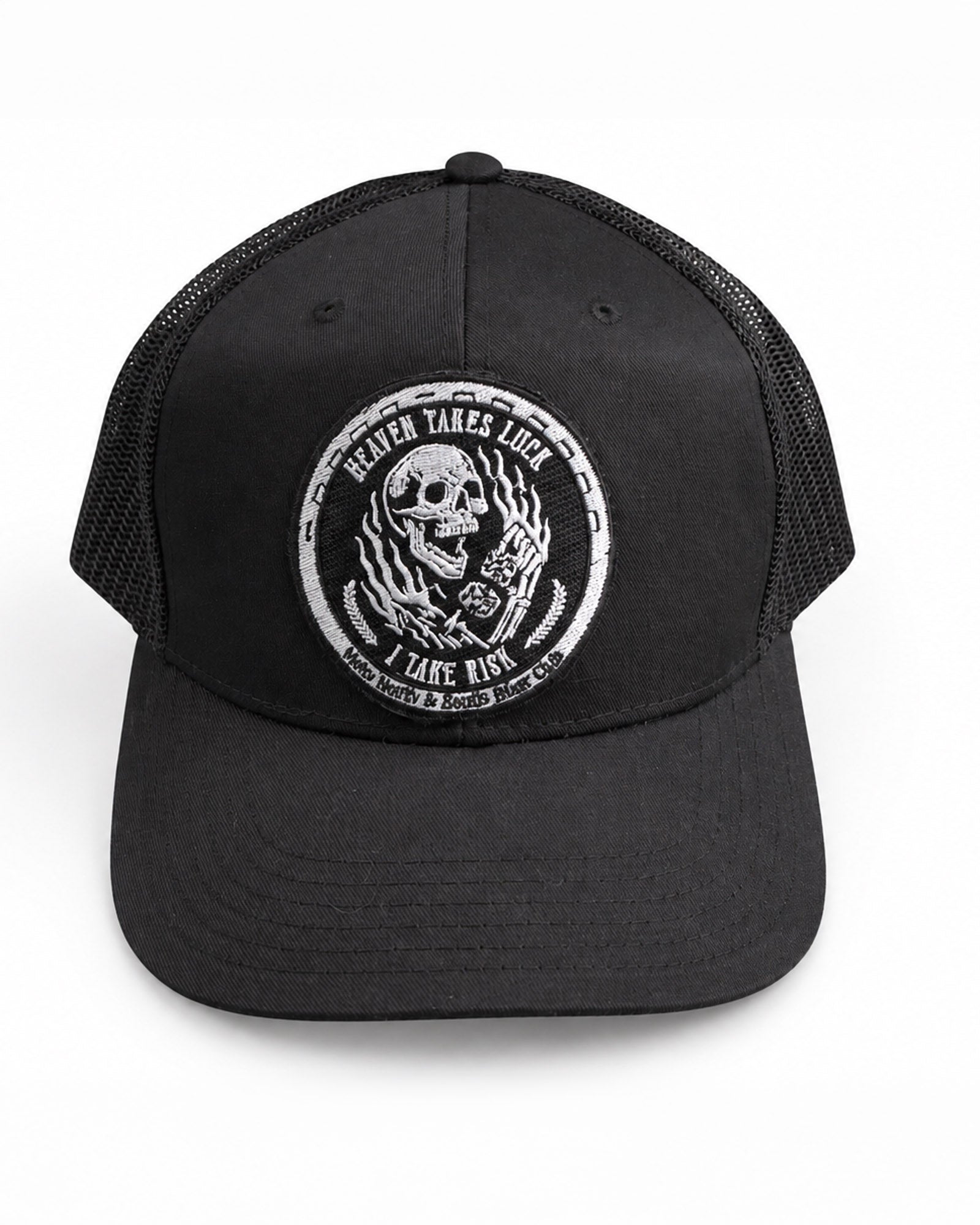 Road Cap  Heaven Takes Luck Negra Gorra Trucker