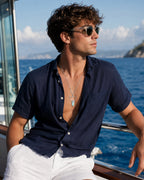 Collar True North Signature con Cuarzo Aqua y Plata 925 de Taxco  Cadena Veneciana