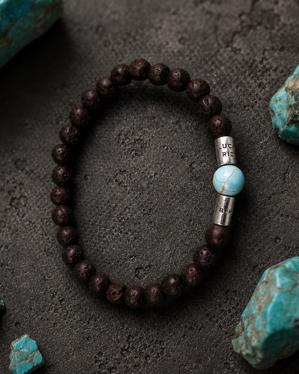 Pulsera Black Core Signature – Ónix, Piedra Volcánica y Plata 925 de Taxco