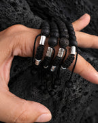 Pulsera Lucky Ride Black Lava Signature – Piedra Volcánica y Plata 925 de Taxco