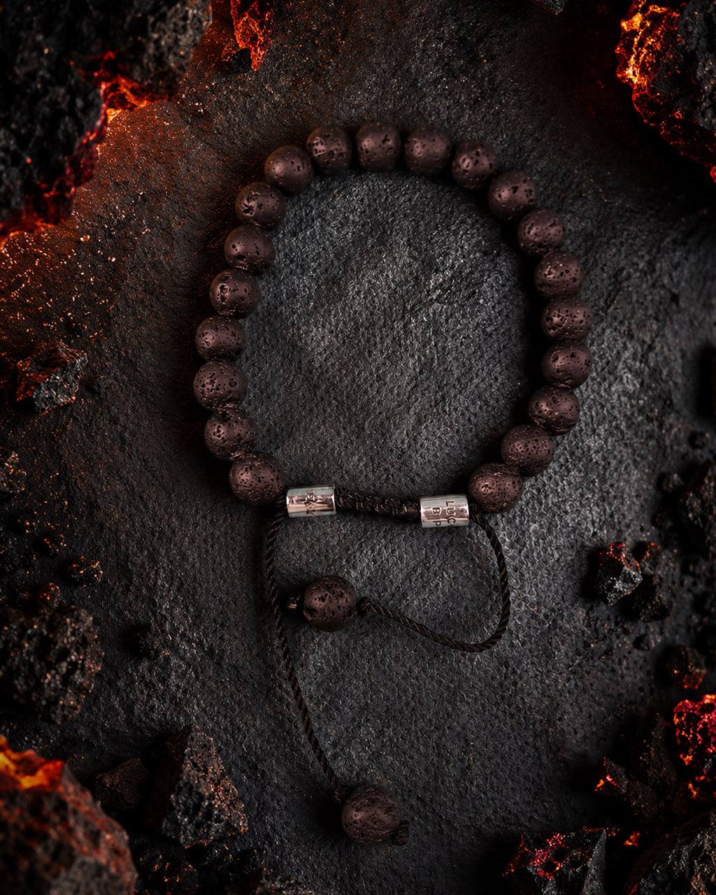 Pulsera Lucky Ride Black Lava Signature – Piedra Volcánica y Plata 925 de Taxco